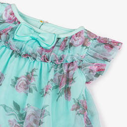 Angel's Face-Baby Girls Blue Floral Dress | Childrensalon