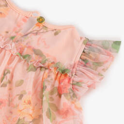 Angel's Face-Baby Girls Pale Pink Floral Dress | Childrensalon