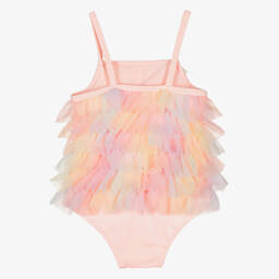 Angel's Face-Baby Girls Pale Pink Tulle Swimsuit (UPF50+) | Childrensalon