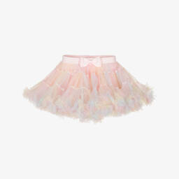 Angel's Face-Baby Girls Pink Tulle Tutu Skirt | Childrensalon