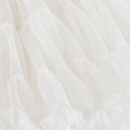 Angel's Face-Baby Girls White Tulle Tutu Skirt | Childrensalon