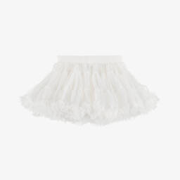 Angel's Face-Baby Girls White Tulle Tutu Skirt | Childrensalon