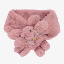 Angel's Face-Beige Faux Fur Bunny Snood | Childrensalon