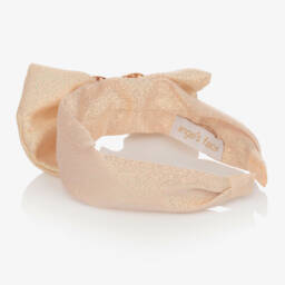 Angel's Face-Girls Gold Heart Hairband | Childrensalon