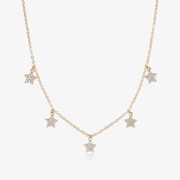 Angel's Face-عقد مطلي بالذهب للبنات (42 سم) | Childrensalon