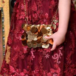 Angel's Face-Girls Gold Sequin Bag (13cm) | Childrensalon