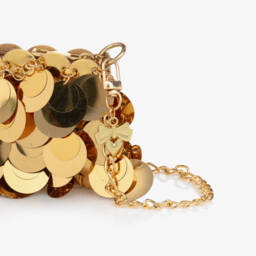 Angel's Face-Girls Gold Sequin Bag (13cm) | Childrensalon