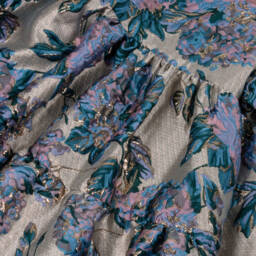 Angel's Face-Платье жаккардовое цветочное сиренево-синее | Childrensalon