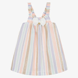 Angel's Face-Girls Multicoloured Stripe Jacquard Dress | Childrensalon