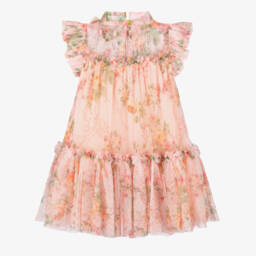 Angel's Face-Girls Pale Pink Floral Dress | Childrensalon