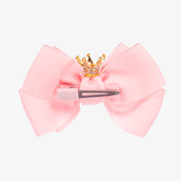 Angel's Face-مشبك شعر فيونكة لون زهري للبنات(11 سم) | Childrensalon