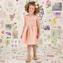 Angel's Face-Girls Pink Jacquard Dress | Childrensalon