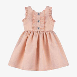 Angel's Face-Girls Pink Jacquard Dress | Childrensalon
