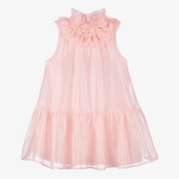 Angel's Face-Girls Pink Organza Dress | Childrensalon