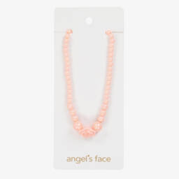 Angel's Face-Girls Pink Rose Necklace (46cm) | Childrensalon