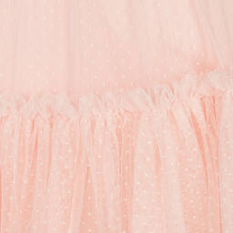 Angel's Face-Girls Pink Spotted Tulle Dress | Childrensalon