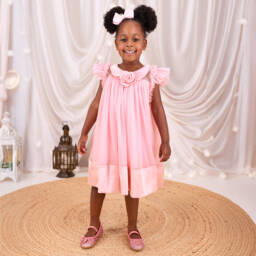 Angel's Face-Girls Pink Tulle & Satin Dress | Childrensalon