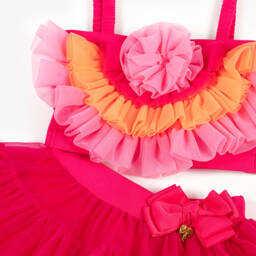 Angel's Face-Girls Pink Tulle Skirt Set | Childrensalon
