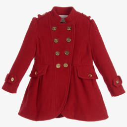 Angel's Face Girls Red Military Coat Childrensalon
