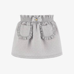 Angel's Face-Girls Silver Jacquard Skirt | Childrensalon
