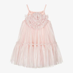 Angel's Face-Платье розовое из блестящего тюля для девочек | Childrensalon