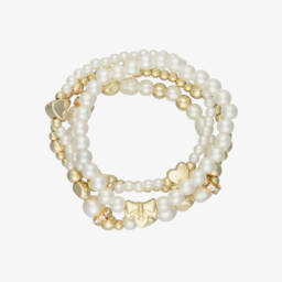 Elie Saab-Girls Gold Sequinned Tulle Dress | Childrensalon