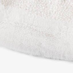 Angel's Face-Girls White Sequin Embellished Bouclé Skirt | Childrensalon