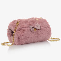 Angel's Face-Pink Hand Muff Bag (24cm) | Childrensalon