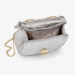 Angel's Face-Silver Bow Handbag (17cm) | Childrensalon
