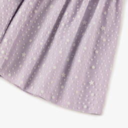 Artesanía Granlei-فستان بنات رضع بطبقة تول مزينة بالنجوم لون عاجي وليلكي  | Childrensalon