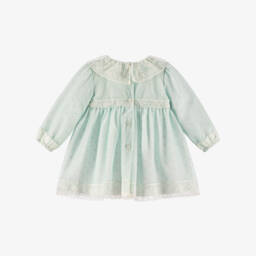 Artesanía Granlei-Baby Girls Mint Green Tulle & Lace Dress | Childrensalon