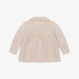 Artesanía Granlei-Beige Knitted Cardigan | Childrensalon