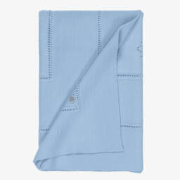 Artesanía Granlei-Blue  Knitted Shortie with Collar | Childrensalon