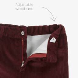 Artesanía Granlei-Boys Beige & Burgundy Red Fair Isle Shorts Set | Childrensalon