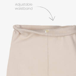 Artesanía Granlei-طقم بنطلون أكريليك محبوك لون بيج للأولاد | Childrensalon