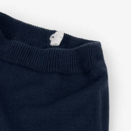 Artesanía Granlei-Boys Navy Blue Knitted Trouser Set | Childrensalon