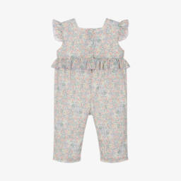 Artesanía Granlei-Girls Lilac Floral Jumpsuit | Childrensalon