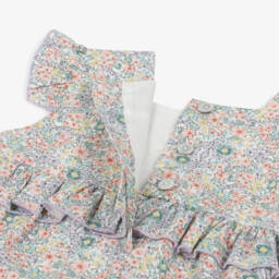 Artesanía Granlei-Girls Lilac Floral Jumpsuit | Childrensalon