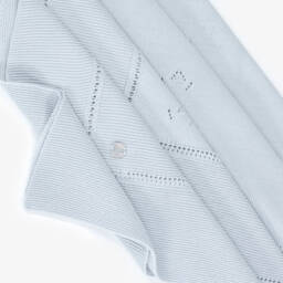 Artesanía Granlei-Grey Openwork Knitted Baby Blanket (106cm) | Childrensalon