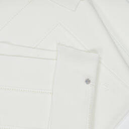 Artesanía Granlei-Ivory Openwork Knitted Baby Blanket (106cm) | Childrensalon