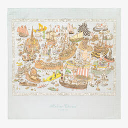 Atelier Choux Paris-Blue Ocean Academy Swaddle (97cm) | Childrensalon