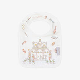 Atelier Choux Paris-مريلة بطبعة الأوبرا قطن عضوي لون أزرق | Childrensalon