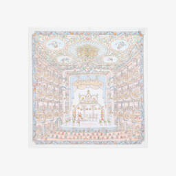 Atelier Choux Paris-Blue Organic Cotton Opera Swaddle & Bib Set | Childrensalon