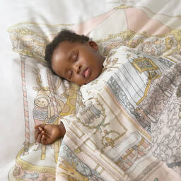 Atelier Choux Paris-غطاء سرير بوجهين لون زهري وأزرق (132 سم) | Childrensalon