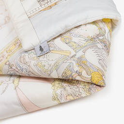 Atelier Choux Paris-غطاء سرير بوجهين لون زهري وأزرق (132 سم) | Childrensalon