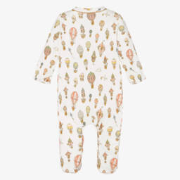 Atelier Choux Paris-Ivory Cotton Balloons Babygrow | Childrensalon
