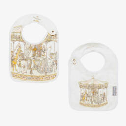 Atelier Choux Paris-طقم أفرول قطن عضوي لون عاجي | Childrensalon