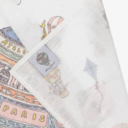 Atelier Choux Paris-قماط قطن عضوي لون زهري وعاجي (عدد 3) | Childrensalon