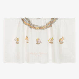 Atelier Choux Paris-Ivory Rocking Horse Swaddle & Bib Set | Childrensalon