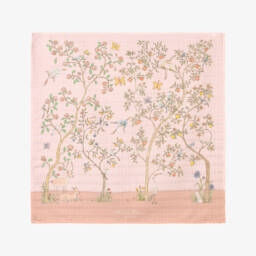 Atelier Choux Paris-Pink Bloom Swaddle (97cm) | Childrensalon